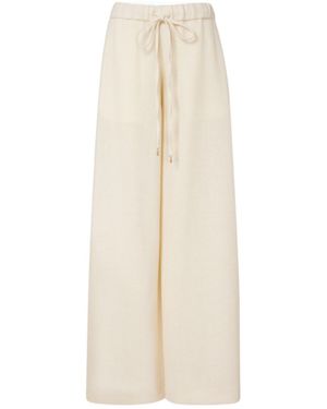Gabriela Hearst Gelos Alpaca Wide-Leg Trousers - White