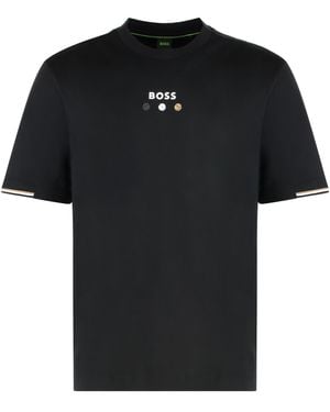 BOSS Boss Tennis Ball Graphics T-Shirt - Black