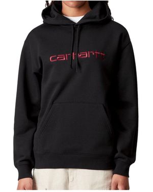 Carhartt W' Hooded Carhartt Sweatshirt - Black