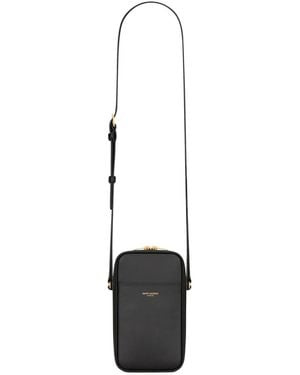 Saint Laurent Paris Zip-Up Nano Messenger Bag - White
