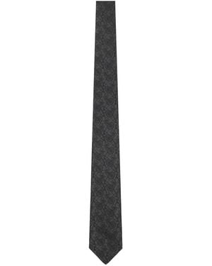 Vivienne Westwood Silk Jacquard Tie - White