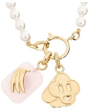 CASABLANCA Charm Embellished Bracelet - Metallic