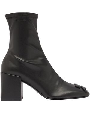 Courreges Reedition Pu Ankle Boots - Black