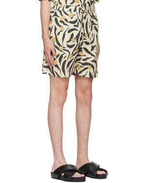 Nanushka Doxxi Zebra-Print Shorts - Black