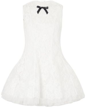 ShuShu/Tong Bow-Tie Lace Dress - White