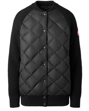 Canada Goose Long-Sleeved Quilted Down Jacket - Black
