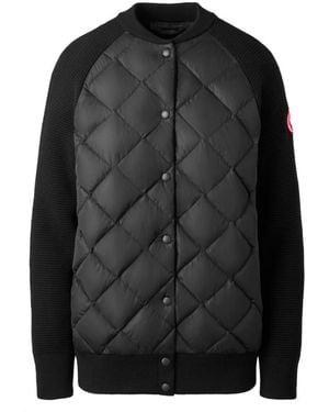 Canada Goose Long-Sleeved Quilted Down Jacket - Black