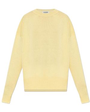 Jil Sander Relaxed Crew-Neck Knitted Jumper - Yellow