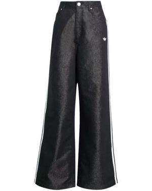 adidas 3-Stripes Metallic Jeans - Black