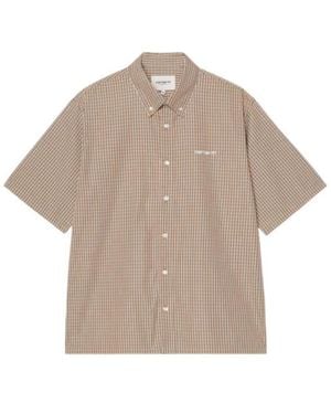 Carhartt Wip Check Short-Sleeve Shirt - Natural