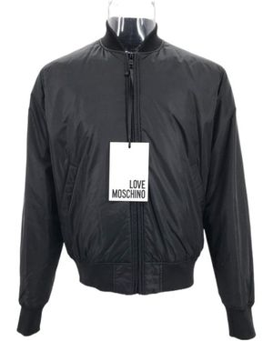 Moschino Long-Sleeved Zipper Casual Jacket - Grey