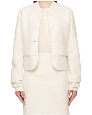 Rier Walker Wool Casual Jacket - Natural