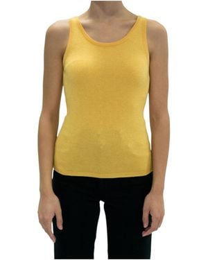 Lela Rose Crew Neck Vest - Yellow