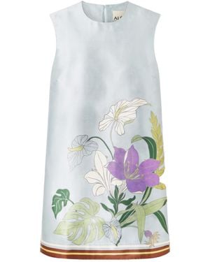 ALÉMAIS Alfie Floral-Print Mini Dress - White