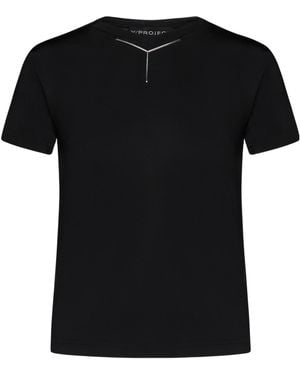 Y. Project Logo-Appliqué T-Shirt - Black