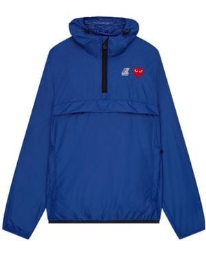 COMME DES GARÇONS PLAY Comme Des Garçons Play X K-Way Half Zipped Jacket - Blue