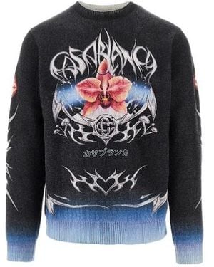 CASABLANCA Graphic Knitwear - Blue