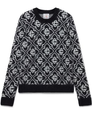 CASABLANCA Logo Crewneck Jumper - Black