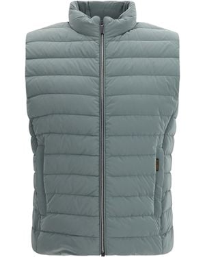 Moorer Calaf Os Quilted Down Vest - Blue