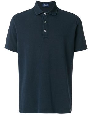 Drumohr Straight Hem Polo Shirt - Blue