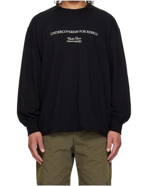 Undercover Crew Neck Long-Sleeved T-Shirt - Blue