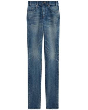 Celine Union Wash Slim Denim Jeans - Blue