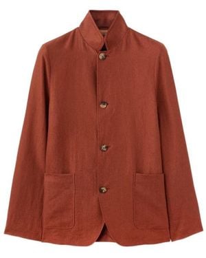 Loro Piana Single-Breasted Long-Sleeved Casual Jacket - Red