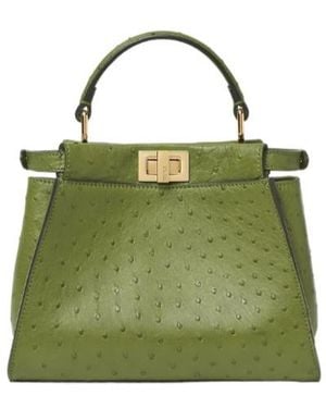Fendi Peekaboo Shoulder Bag - Green