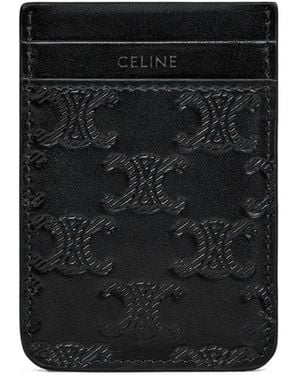Celine Zipped Compact Card Holder in Black for Men | Lyst