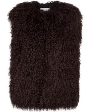 Yves Salomon Woolen Vest - Black