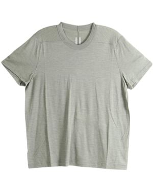 Rick Owens Short Level Seam-Detail T-Shirt - Grey