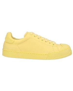 Marni Minimal Low-Cut Leather Shoes - Yellow