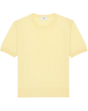 Saint Laurent Short-Sleeve Jumper - Yellow