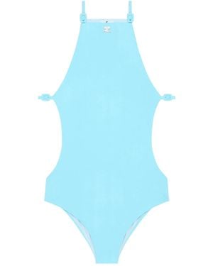 Courreges Cut-Out Swimsuit - Blue