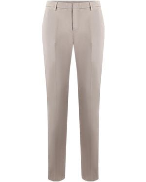 Dondup Slim-Fit Gabardine Pants - Gray
