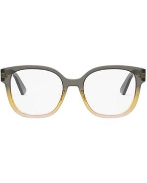 Dior Eyewear Square Frame Glasses - Metallic