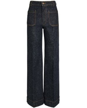 Victoria Beckham Alina Flared-Leg Jeans - Blue
