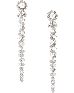 Simone Rocha Crystal And Pearl Earrings - White