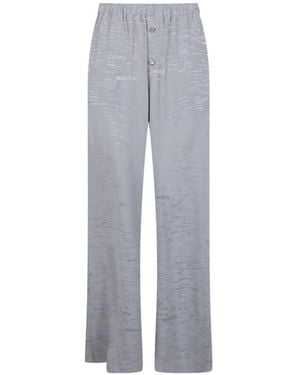 MM6 by Maison Margiela Satin Trousers - Grey