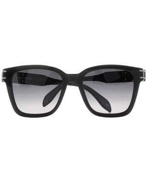 McQueen Eyewear Square Frame Sunglasses - White