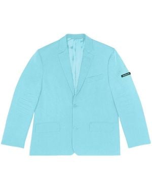 Balenciaga Single-Breasted Blazer - Blue