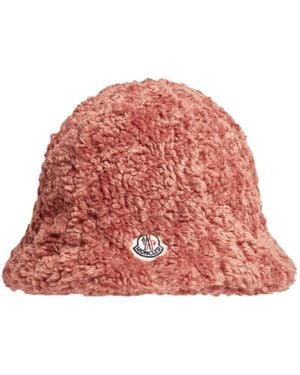 Moncler Teddy Bucket Hat - Pink
