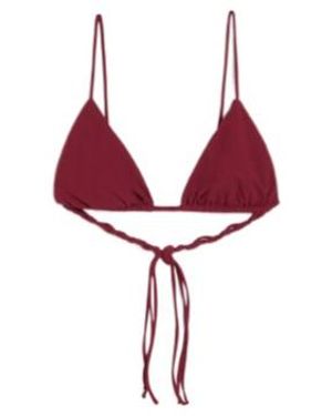 Jil Sander Jersey Tangle Bikini Top - Red