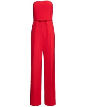 Valentino Strapless Jumpsuits - Red
