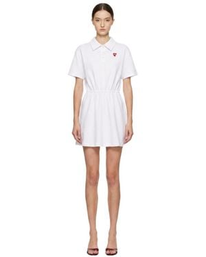 Marissa Chiara Heart Embroidered Dress - White
