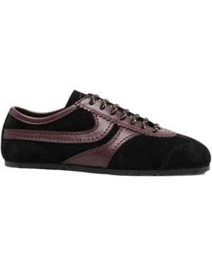 Dries Van Noten Round-Toe Sneakers - Black