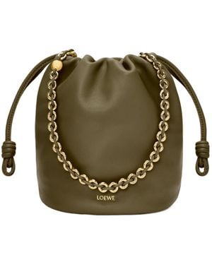 Loewe Flamenco Purse Bucket Bag - Green