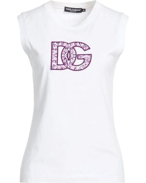Dolce & Gabbana Crewneck T-Shirts - White