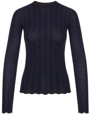 Prada Long-Sleeved Knitwear - Blue
