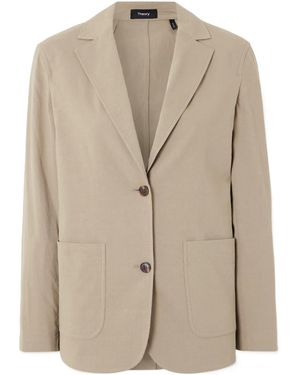 Theory Long-Sleeved Suit Jacket - Natural